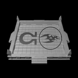Gothic Dice Tray Insert Half #6