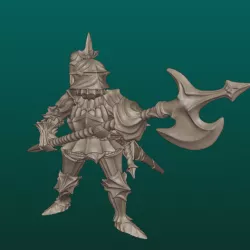 GOTHIC FLUTED PLATE ARMOR, POLEARM 3
