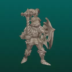 GOTHIC FLUTED PLATE ARMOR, shield 1