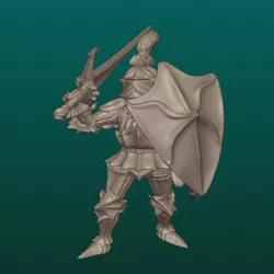 GOTHIC FLUTED PLATE ARMOR, SHIELD 2