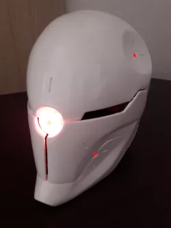 Gray Fox Cyborg Ninja Helmet Motorized