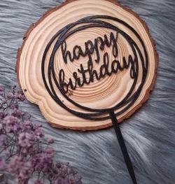 happy birthday cake topper