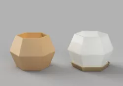 Hexagon Planter Recreation with Base