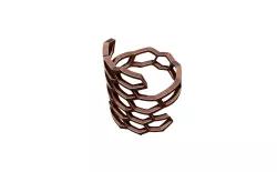 Honeycomb Ring 3D print model