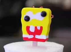 Intentionally Bad Spongebob Popsicle Ornaments