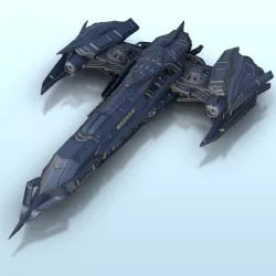 Istrib spaceship 10 - Battleship Vehicle SF Science-Fiction