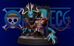 kaido king of the beasts dragon - one piece 3d print statue