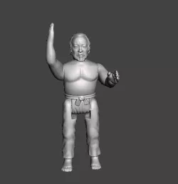Karatè Kid Action Figure Vintage Remco Miyagi Daniel's Sensei articulated .stl .obj