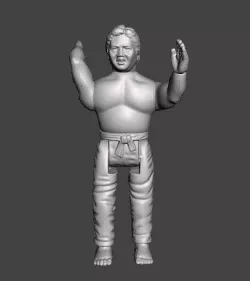 KARATÈ KID ACTION FIGURE VINTAGE REMCO SATO TOGUCHI ARTICULATED .STL .OBJ
