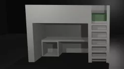 Loft Bed Wth Study Table Inside