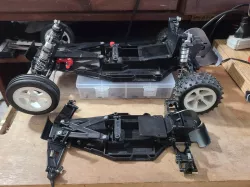 Losi H arm hubs for Mini Jrx2 WIP