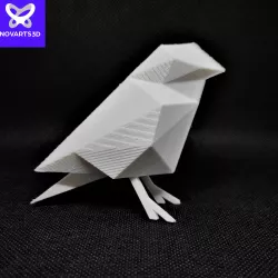 low poly bird