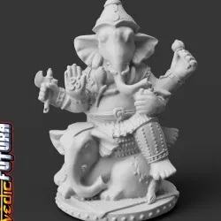 Mahotkata Ganesha Riding an Elephant
