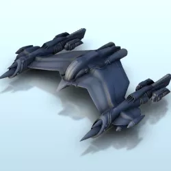 Makelo spaceship 24 - Battleship Vehicle SF Science-Fiction