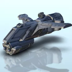 Megaleus spaceship 20 - Battleship Vehicle SF Science-Fiction