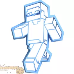 Minecraft steve Cookie cutter & Stamp