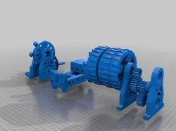 Mini printable lathe V2 + Chuck - OpenSCAD version.