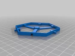 Modular Catan Hex Tile Holder with Sea/Port Tiles