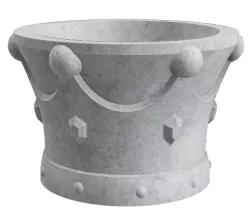 MOLD CROWN CEMENT POTS