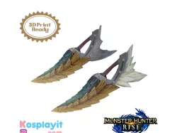 Monster Hunter Usurper's Fulgur 3D Model Cosplay
