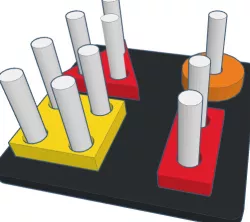 Montessori figure fitting game