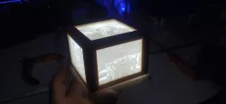Nice wooden lithophane stand