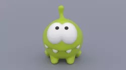 Om Nom from the Cut the Rope series - 3D Print Model