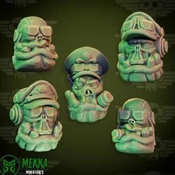 Orc Pilot heads
