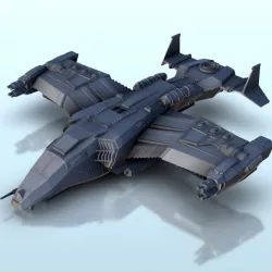 Palaemon spaceship 23 - Battleship Vehicle SF Science-Fiction