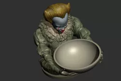 Pennywise IT Halloween Candy Holder 3D Printable model 3D print model