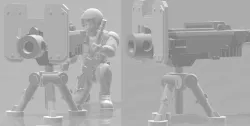 Portable Heavy Bolter - Heavy Weapons Squad - WH40k