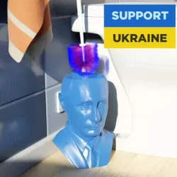 putin bust toilet brush holder (NO Supports)