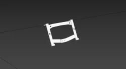 Rear License plate holder for 1/24 , 1/10