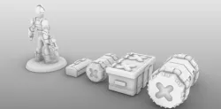 Rebel Minis Digital Direct 28mm Offword Colony Gear