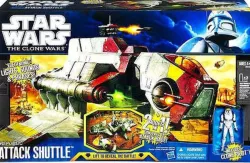 Republic attack shuttle star wars Kenner hasbro toy repro parts