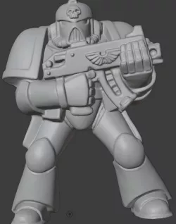 Retro Space Warrior Gunner