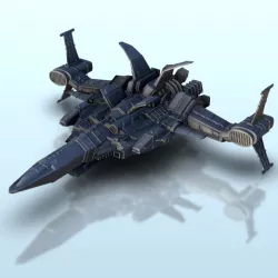 Sabazios spaceship 7 - Battleship Vehicle SF Science-Fiction