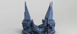 Sci-Fi Ocean Tech ship barrior Shield