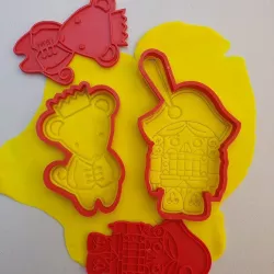 SET OF 3 NUTCRACKER CUTTERS / NUT CRACKER COOKIES CUTTER SET