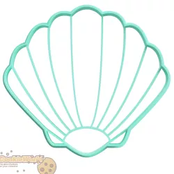Shell V2 Cookie cutter & Stamp