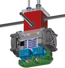 Silicone sock mold for CreatBot DX, DE series hotend printers