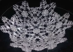 snowflake bowl - print flat and fold