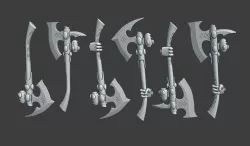 Space Elf Axes for Big Boy Spirit RObot