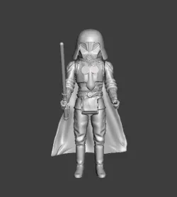 spaceballs Dark Elmert 3.75 kenner style hinged .stl .obj