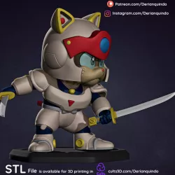 Speedy / Samurai pizza cats fanart