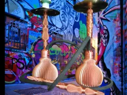 Spiral "Riffle" Hookah / Shisha Vase