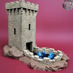 Square Medieval Dice Tower