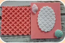 STAMP COOKIE FISH SCALES TEXTURE