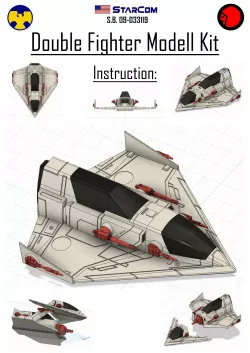 Starcom - Double Fighter - Model Kit with instructions