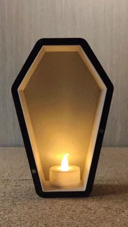Stranger Things Eleven Halloween coffin tealight